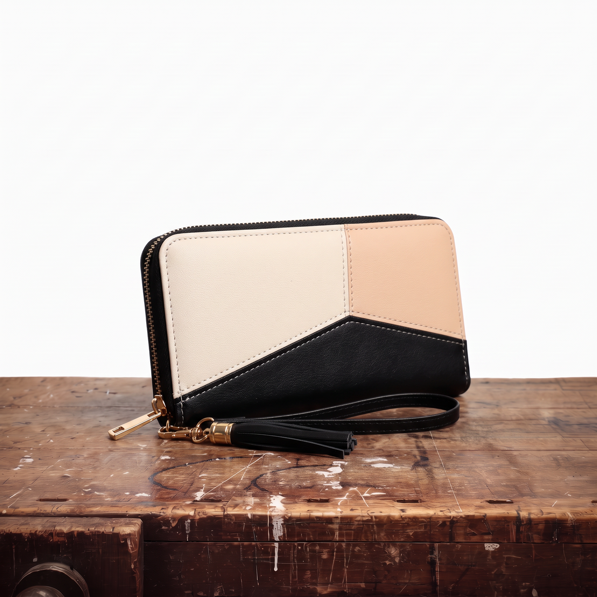 MAVIS | COLOR BLOCK LONG WALLET (Buy 1, Get 1 Free)