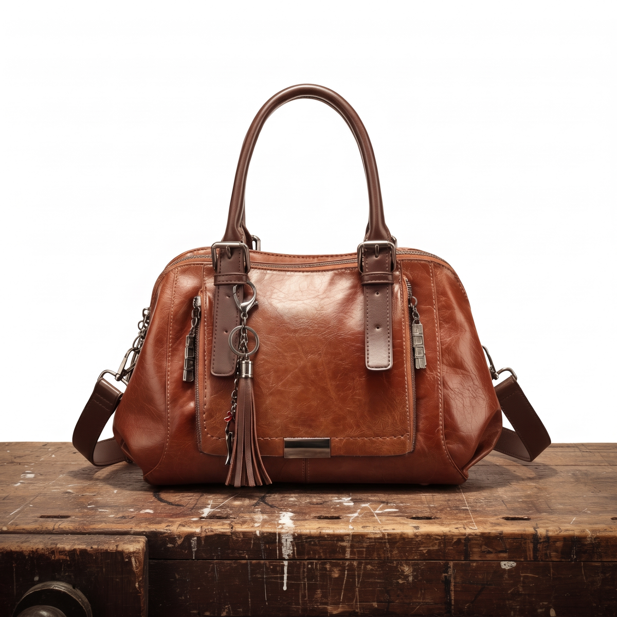 DELPHINE | LEATHER SHOULDER BAG
