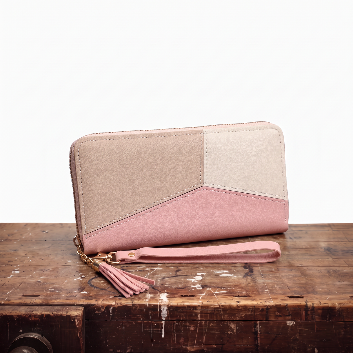 MAVIS | COLOR BLOCK LONG WALLET (Buy 1, Get 1 Free)