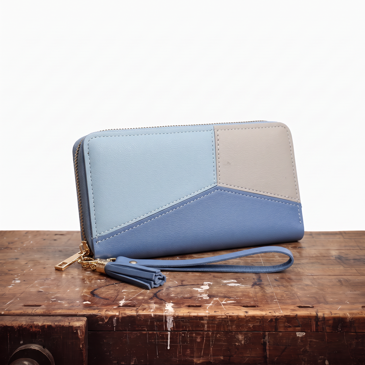 MAVIS | COLOR BLOCK LONG WALLET (Buy 1, Get 1 Free)