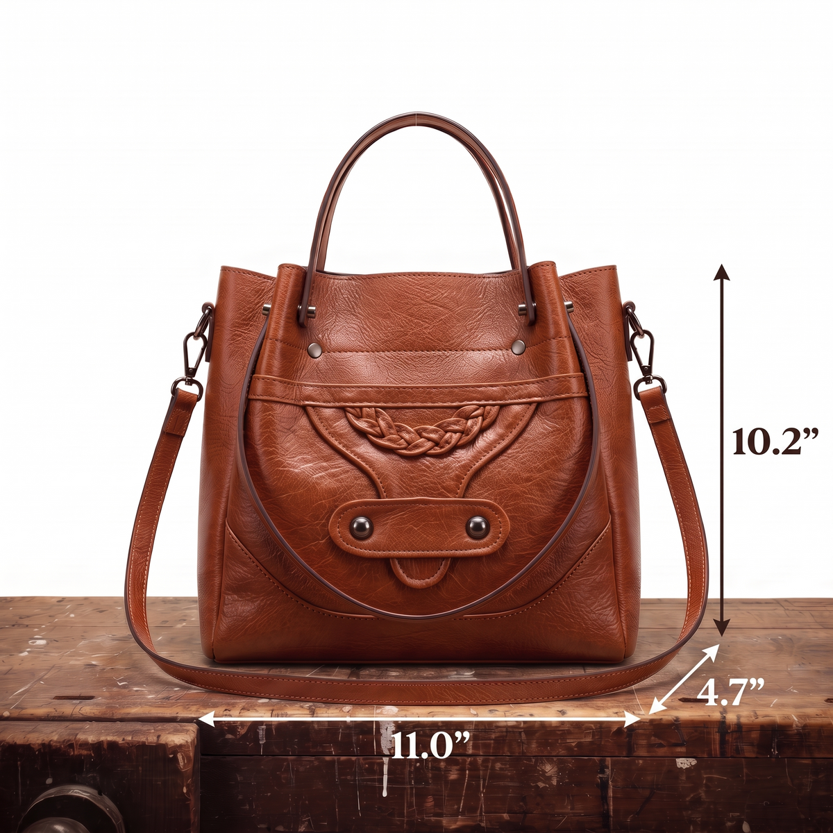 BEATRIX | STRUCTURED LEATHER BAG