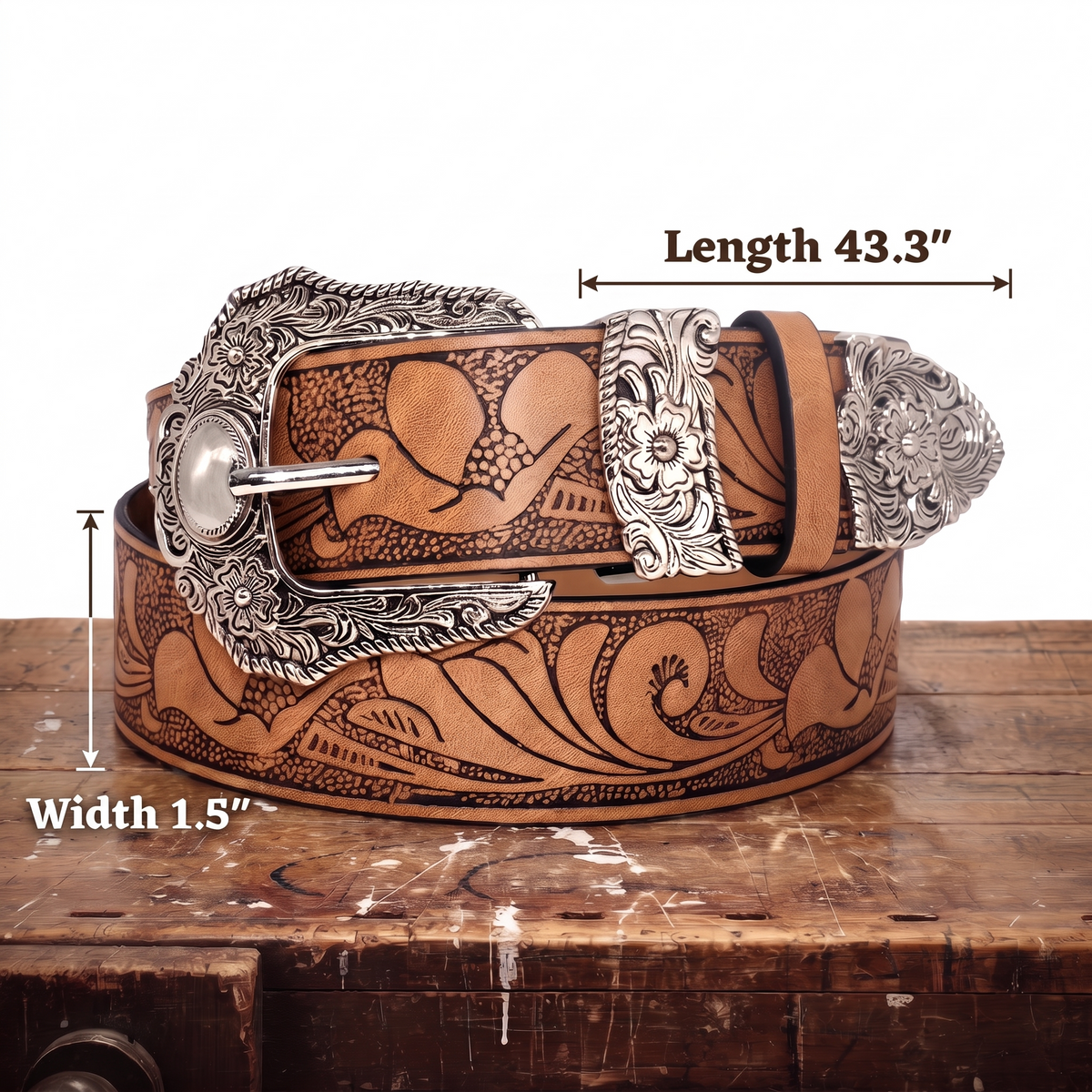 BERNADETTE | FLORAL BUCKLE BELT (Buy 1, Get 1 Free)