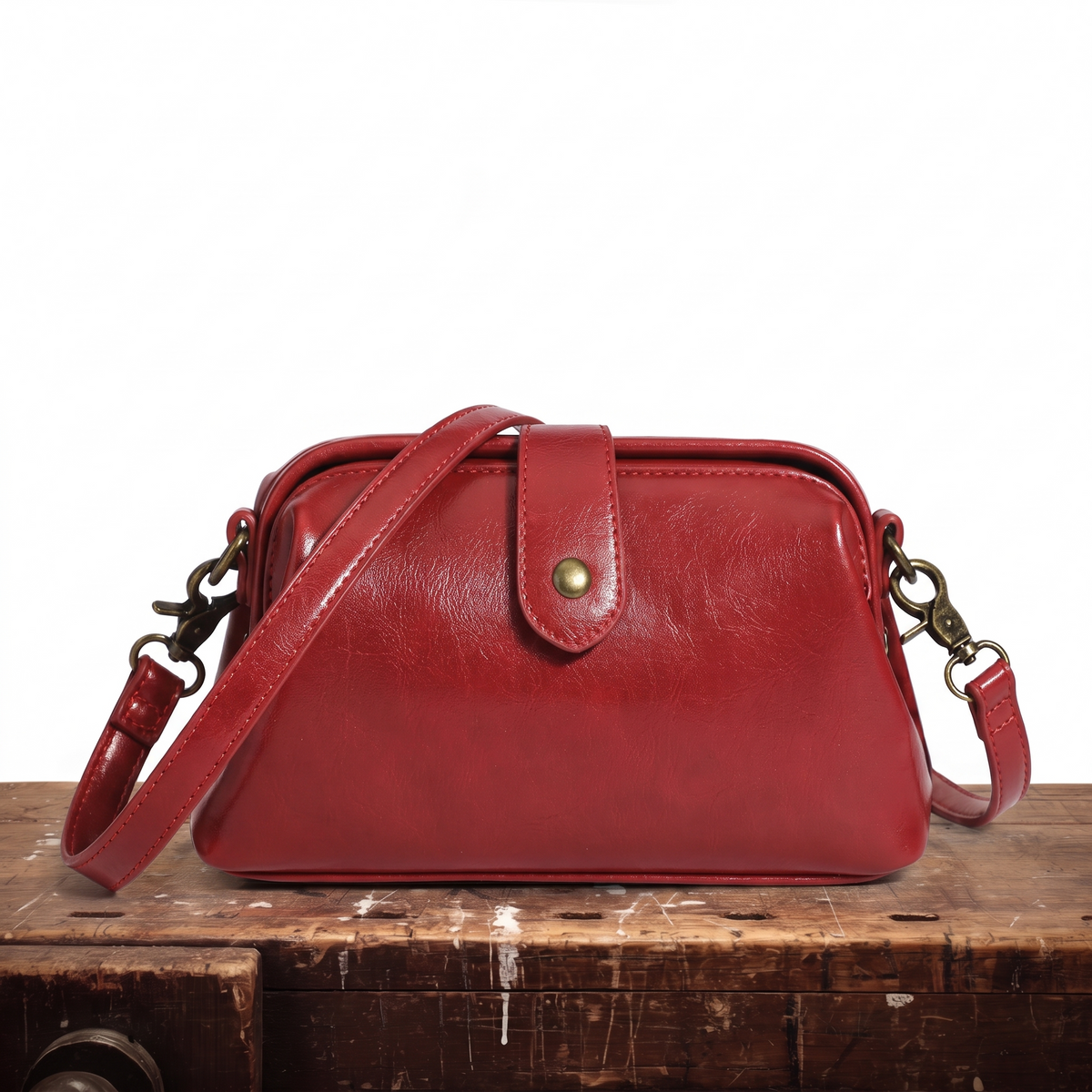 MAXINE | VINTAGE SNAP-TOP BAG