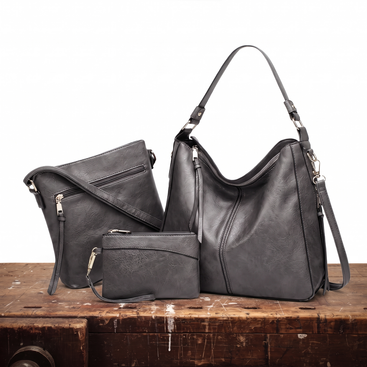 MARLENE | 3-PIECE HOBO BAG SET (Buy 1, Get 1 Free)
