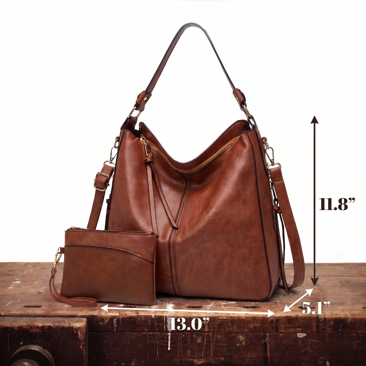 BERYL | ANTI-THEFT HOBO BAG + FREE POUCH