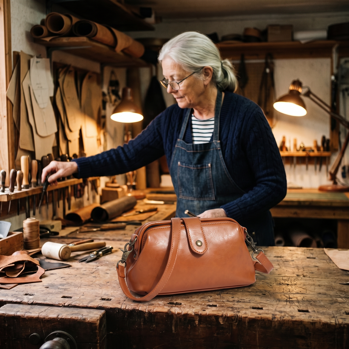 MAXINE | VINTAGE SNAP-TOP BAG