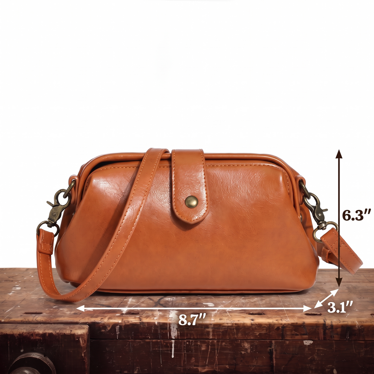 MAXINE | VINTAGE SNAP-TOP BAG