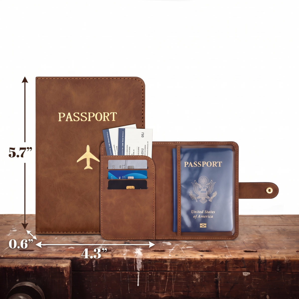 NOREEN | LEATHER PASSPORT HOLDER (Buy 1, Get 1 Free)