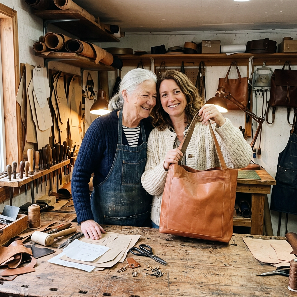 Mary and Mae in their boutique